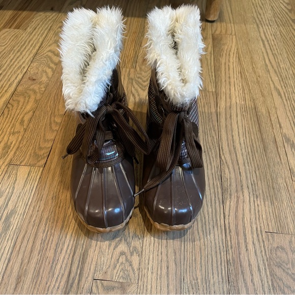 Sporto all weather rain and snow booties with fur - Picture 2 of 5